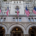 In this file photo taken on October 26, 2016, the Trump International Hotel before its grand opening in Washington, DC. The Trump Organization has reached a deal to sell its Washington hotel lease for $375 million to CGI Merchant Group, which plans to rem