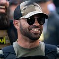 Enrique Tarrio, leader of the Proud Boys, a far-right group, is seen at a "Stop the Steal" rally against the results of the U.S. Presidential election outside the Georgia State Capitol on November 18, 2020 in Atlanta, Georgia.