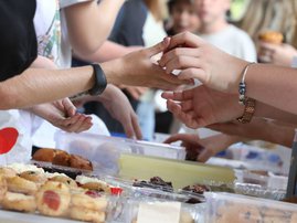 Image of a cake sale