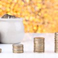 Coins in two pots