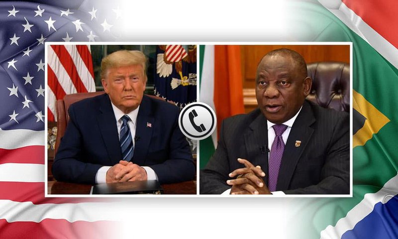 CYRIL RAMAPHOSA AND DONALD TRUMP