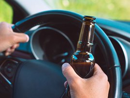 Drunk driving stock image