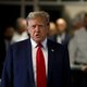 Former US President Donald Trump attends the first day of his trial for allegedly covering up hush money payments