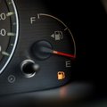 fuel warning light in car dashboard