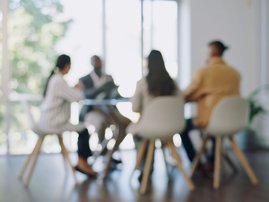 Stock image of office workers