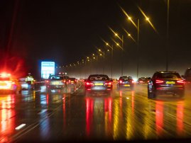 Road at night