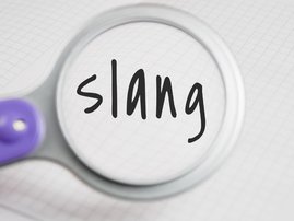 Slang stock image