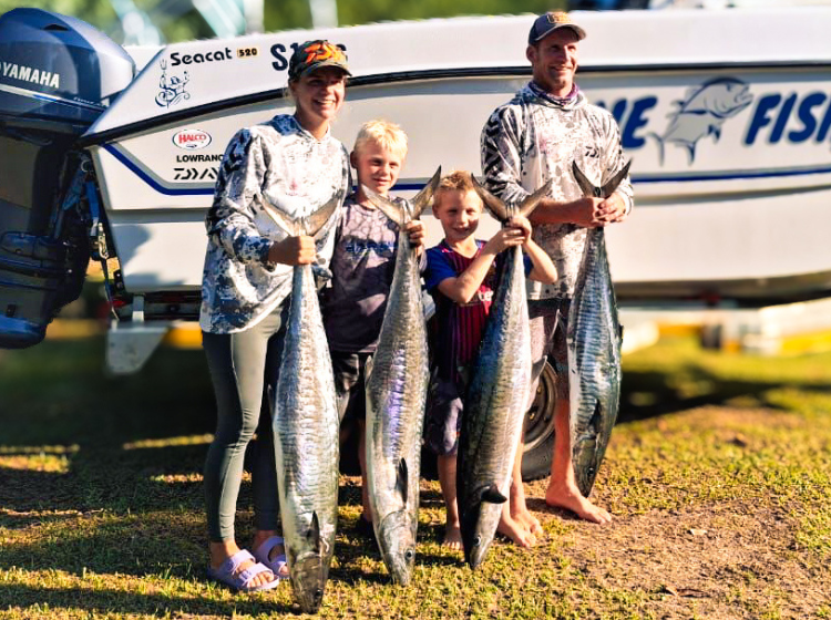 The Bartho Family finds the feeding zones with hands full of couta