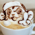 3D coffee art from coffee shop in Japan