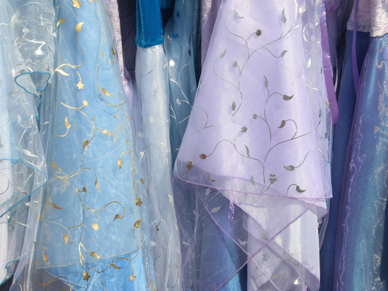 Assorted colour floral clothes