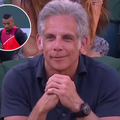 Ben Stiller at a tennis game where Nick Kyrgios was playing