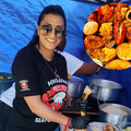 Bereniece Mundri preparing her seafood boil at Ground Zero