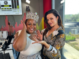 Carol Ofori and Aldytha Da Silva at the East Coast Radio studios