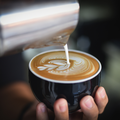 Coffee poured