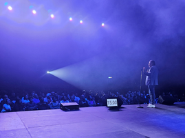 Darren on stage