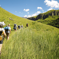 People hiking in the Drakensberg