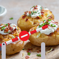 Jacket potato with a gate