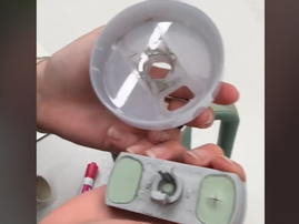 Mould on the inside of a water bottle lid