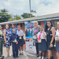 Non profit organisation hands out sanitary pads to school girls in Merebank