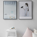 Posters mounted on a wall