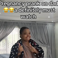 WATCH: SA woman plays dramatic pregnancy prank on dad