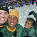 Rachel Kolisi and her children Keziah and Nicholas