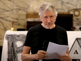 Roger Waters stand up for Palestine concert YouTube screenshot