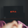 Shot of watching netflix on tv