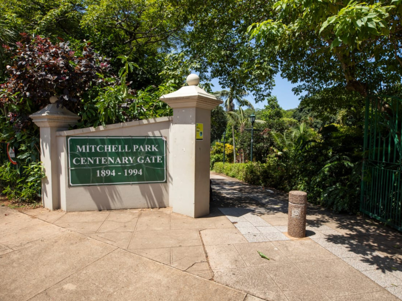 The entrance of Mitchell Park Zoo in Durban
