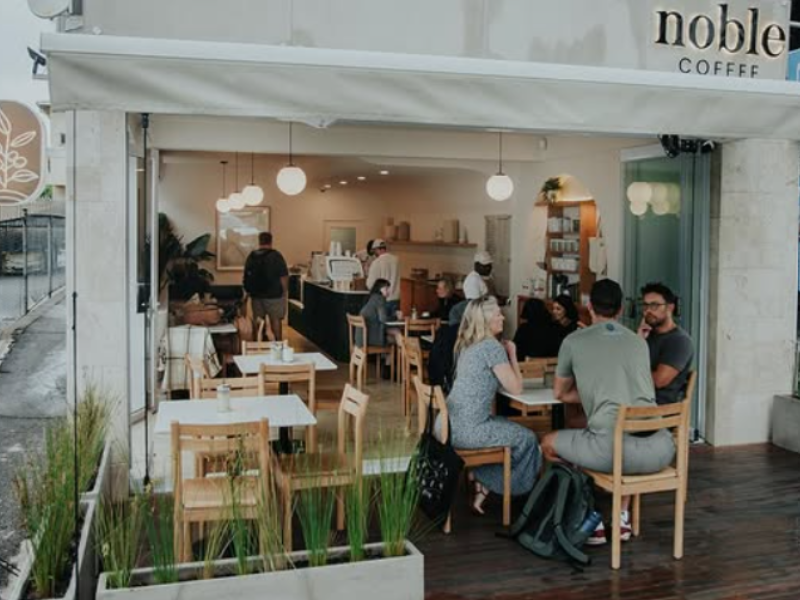 The entrance of the Noble Coffee Shop in Durban North