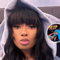 Megan Thee Stallion wearing a grey hoodie